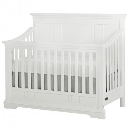 evolur Parker 5-in-1 Convertible Crib, Winter White