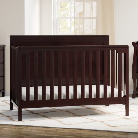 Storkcraft Alpine 4-in-1 Convertible Crib Espresso