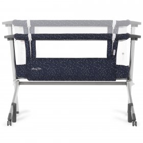 Dream On Me Skylar Bassinet and Bedside Sleeper in Galaxy Blue