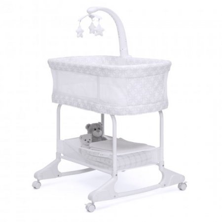 Delta Children SleepCool Rocking Bassinet with Airflow Mesh, Fresco