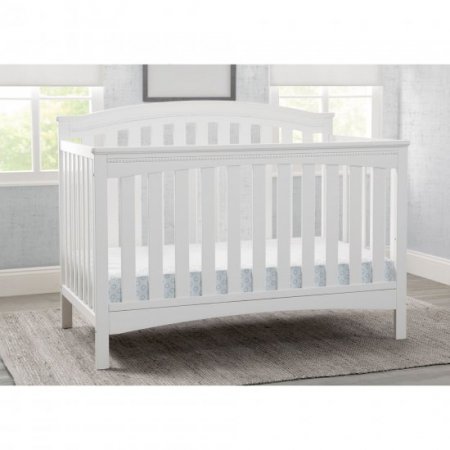 Delta Children Waverly 6-in-1 Convertible Crib, Bianca White