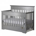 Dream On Me Chesapeake 5-In-1 Convertible Crib-Color:Storm Grey,Finish:Storm Grey