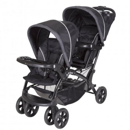 Baby Trend Sit N Stand Double Stroller, Onyx