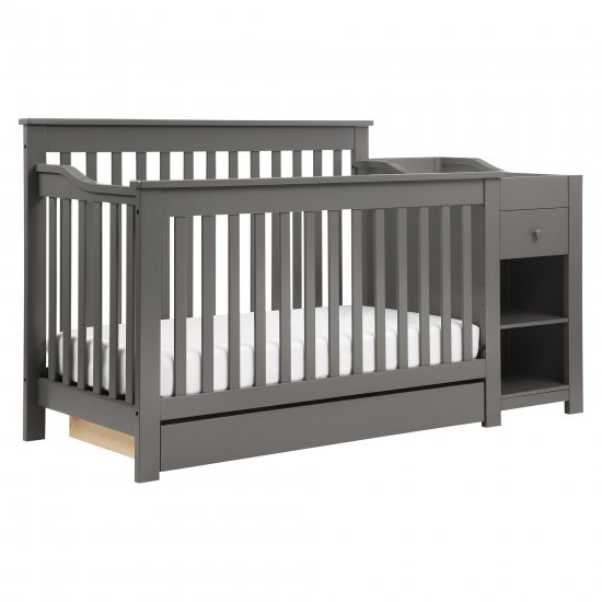 DaVinci Piedmont 4-in-1 Convertible Crib and Changer, Slate