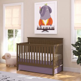 Child Craft Sheldon 4-in-1 Convertible Baby Crib, Cocoa Bean