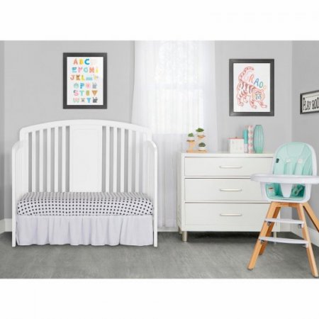 Slumber Baby Dakota 4 in 1 Convertible Crib, White