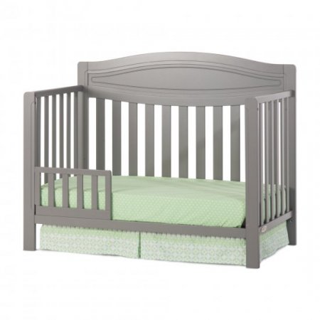 Child Craft Dresden 4-in-1 Convertible Crib, Cool Gray