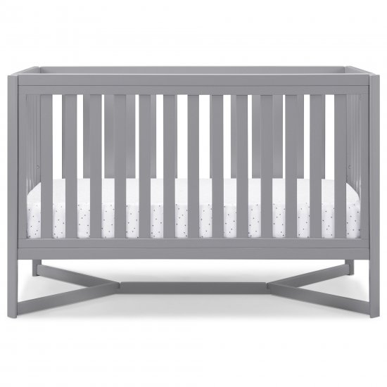 Delta Children Tribeca 4-in-1 Convertible Crib, Grey