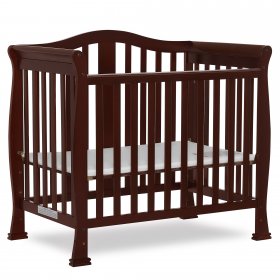 Dream On Me Naples 4-In-1 Convertible Mini Crib, Finish Espresso