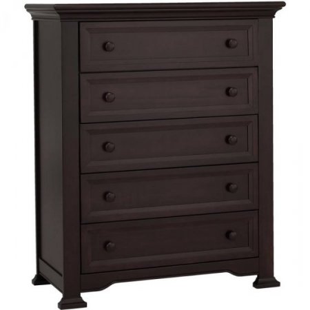 Suite Bebe Centennial Medford 5 Drawer Chest, Dark Brown Finish