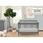 Canton 4-in-1 Convertible Crib - Easy to Assemble, Grey