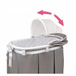 Badger Basket Wishes Oval Bassinet, Gray