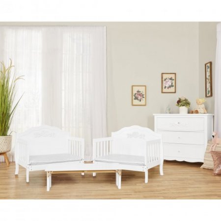 Dream On Me, Aurora 3 in 1 Toddler Bed, White