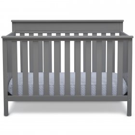 Delta Children Kingswood 4-in-1 Convertible Baby Crib, Grey