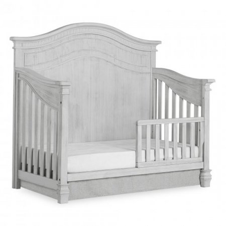 evolur Cheyenne 5 in 1 Full Panel Convertible Crib, Antique Grey Mist