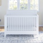 Rosebery Kids Traditional 4 in 1 Wood Convertible Crib in White