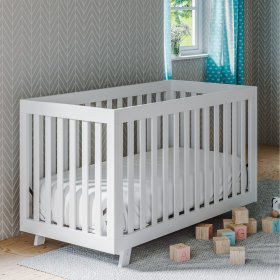 Storkcraft Beckett 3 in 1 Convertible Baby Crib, White