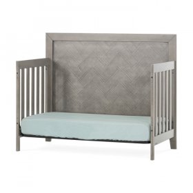 Child Craft Kieran 4-in-1 Convertible Crib, Crescent Gray