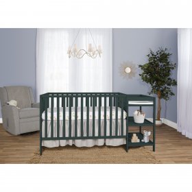 Dream On Me Synergy Convertible Crib And Changer In Olive