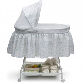 Delta Children Ultimate Sweet Beginnings Bassinet, Lots A Dots