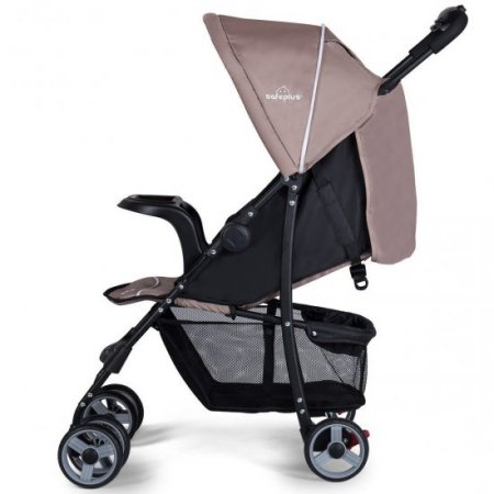 5-Point Safety System Foldable Lightweight Baby Stroller Coffee