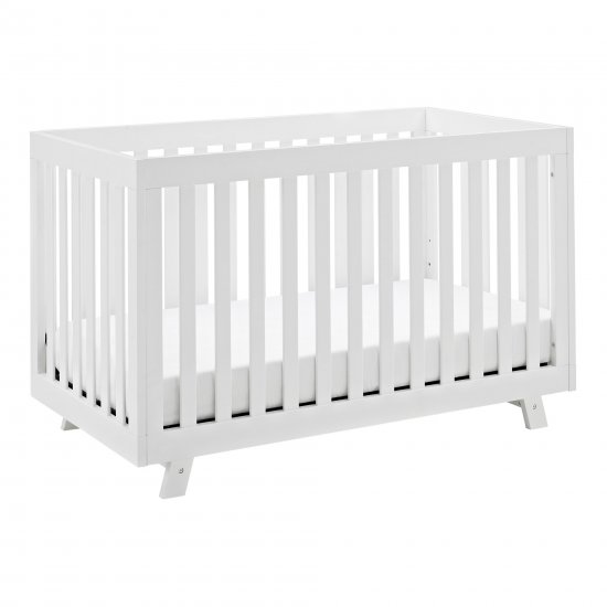 Storkcraft Beckett 3 in 1 Convertible Baby Crib, White