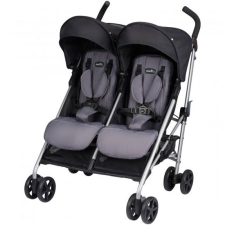 Evenflo Minno Twin Double Stroller (Glenbarr Grey)