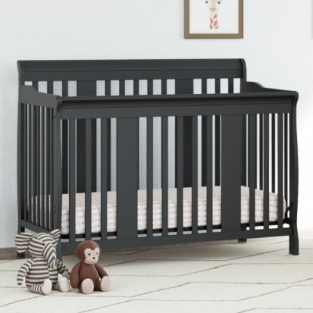 Storkcraft Tuscany 4 in 1 Convertible Crib Gray