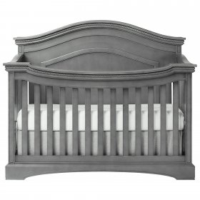 evolur Adora Curve Top Convertible Crib, Storm Gray