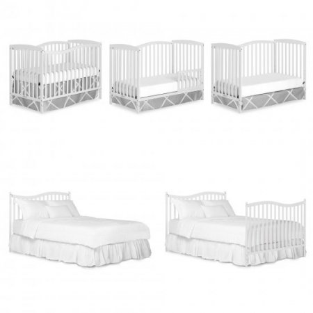 Dream On Me Chelsea 5-in-1 Convertible Crib White