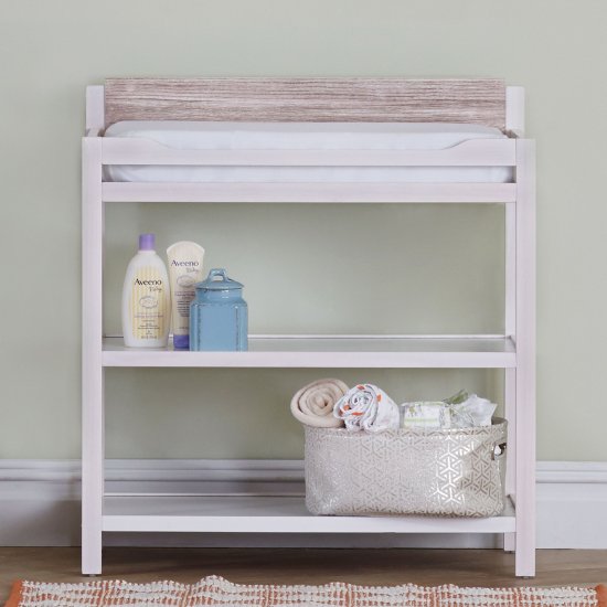 Suite Bebe Hayes Changing Station, White & Natural Finish