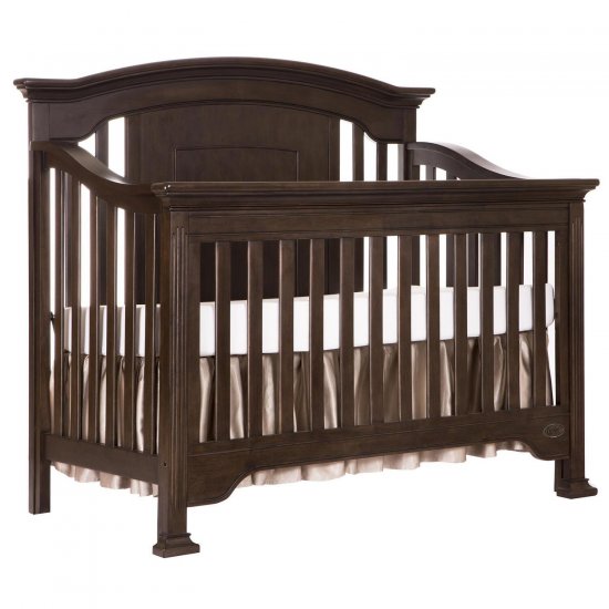 Evolur Sawyer 5 In 1 Convertible Crib-Finish:Caf