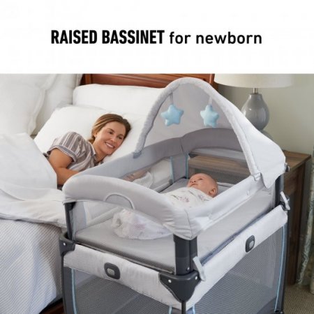 Graco My View 4-in-1 Infant to Toddler Bassinet, Derby