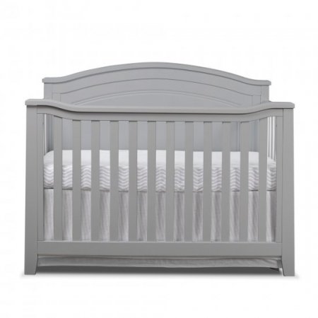 Sorelle Furniture Berkley Round Top 4 in 1 Crib, Gray