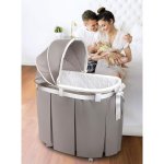 Badger Basket Wishes Oval Bassinet, Full Length Skirt (Choose Your Color)