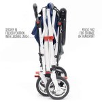 Push Pull SILVER SERIES Folding Wagon NAVY 905102