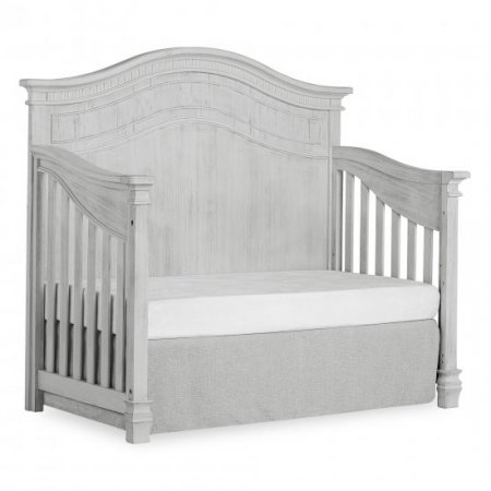 evolur Cheyenne 5 in 1 Full Panel Convertible Crib, Antique Grey Mist