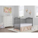 Slumber Baby Bella Rose Classic Convertible Crib, Storm Grey