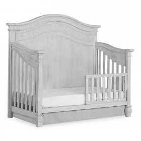 evolur Cheyenne 5 in 1 Full Panel Convertible Crib, Antique Grey Mist