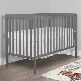 Dream On Me, Synergy, 5 in 1 Convertible Crib In Storm Grey