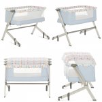 Dream On Me Flora Bassinet, Compact & Modern, Confetti Blue