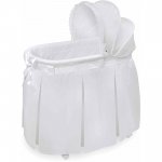 Badger Basket Wishes Oval Bassinet, White