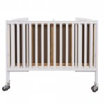 Dream On Me Folding Portable Convenience Full-Size Crib, White