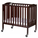 Dream On Me Birch 3-in-1 Folding Portable Mini Crib, Espresso