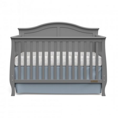 Child Craft Camden 4-in-1 Convertible Baby Crib, Cool Gray