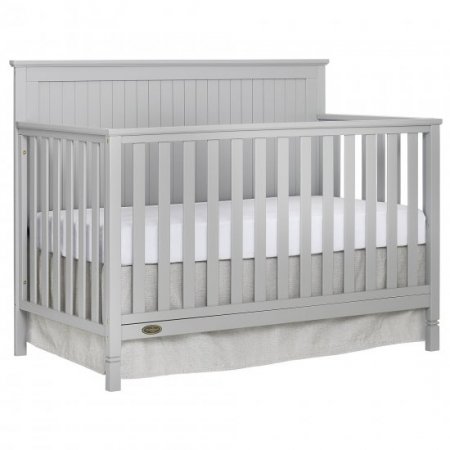 Dream On Me Alexa 5 in 1 Convertible crib, Pebble Gray