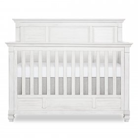 Evolur Signature Cape May 5-in-1 Full Panel Convertible Crib, Weathered White