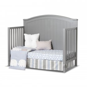 Sorelle Furniture Fairview 4 in 1 Convertible Crib, Grey